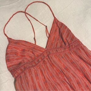 Aerie salmon pink strappy sundress